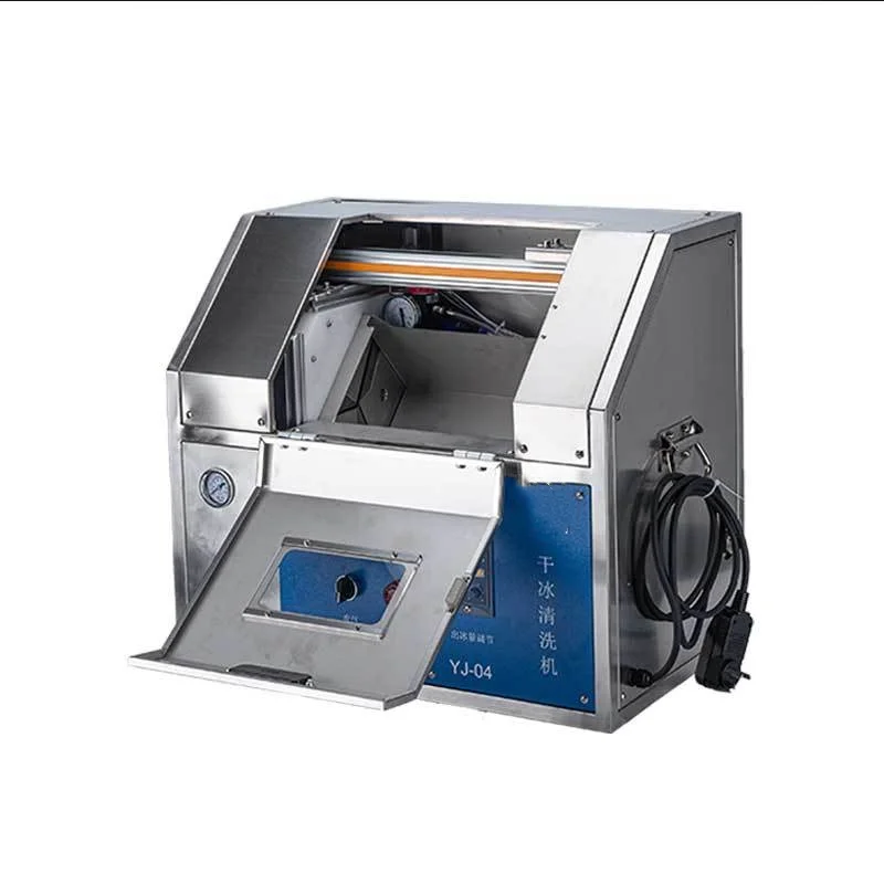 Industry Dry Ice Cleaning Oil And Carbon Machine Wipe off  Aluminum Alloy Burr for Electrical Materials