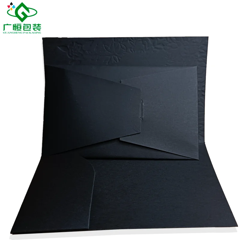 Custom design printing paper card for holidays business with personal color magic cards invitation card luxury