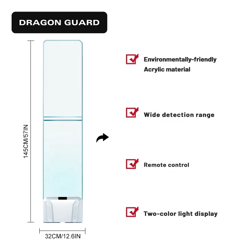 DRAGON GUARD AS4017 Manufacturer Wholesale Retail Security 58KHz Acrylic  EAS Anti Theft Antenna System AM