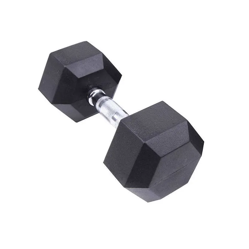 Commercial Fitness Exercises Workout Sport Rubber Hex Gym  Dumbbell Hexagonal Dumbbell Weights Set