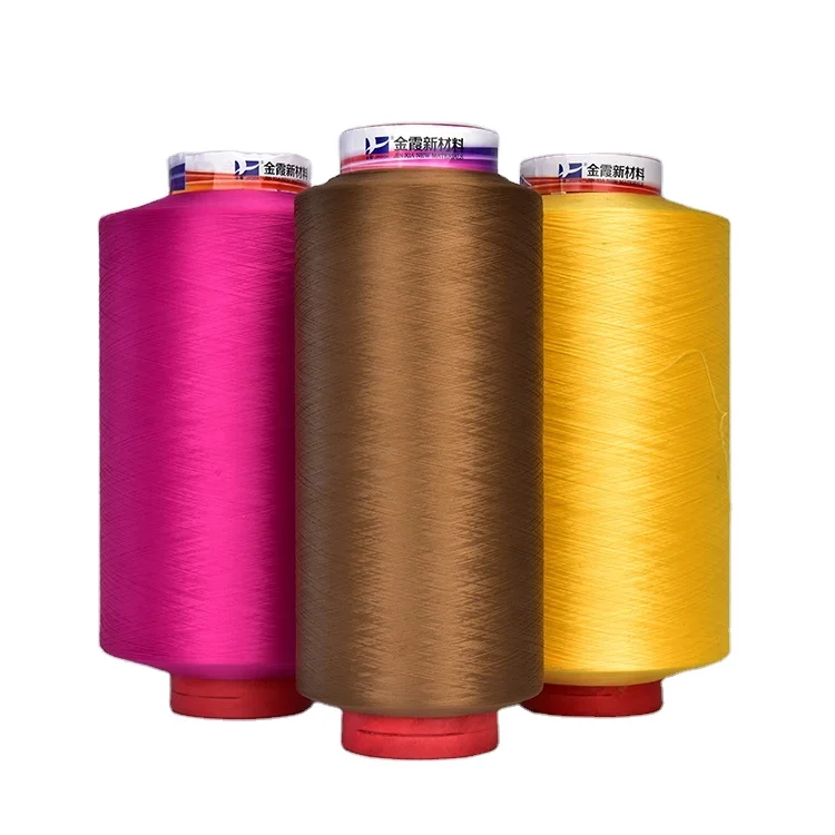 High quality dty polyester yarn dyed recycled tshirt yarn recycle yarn for knitting