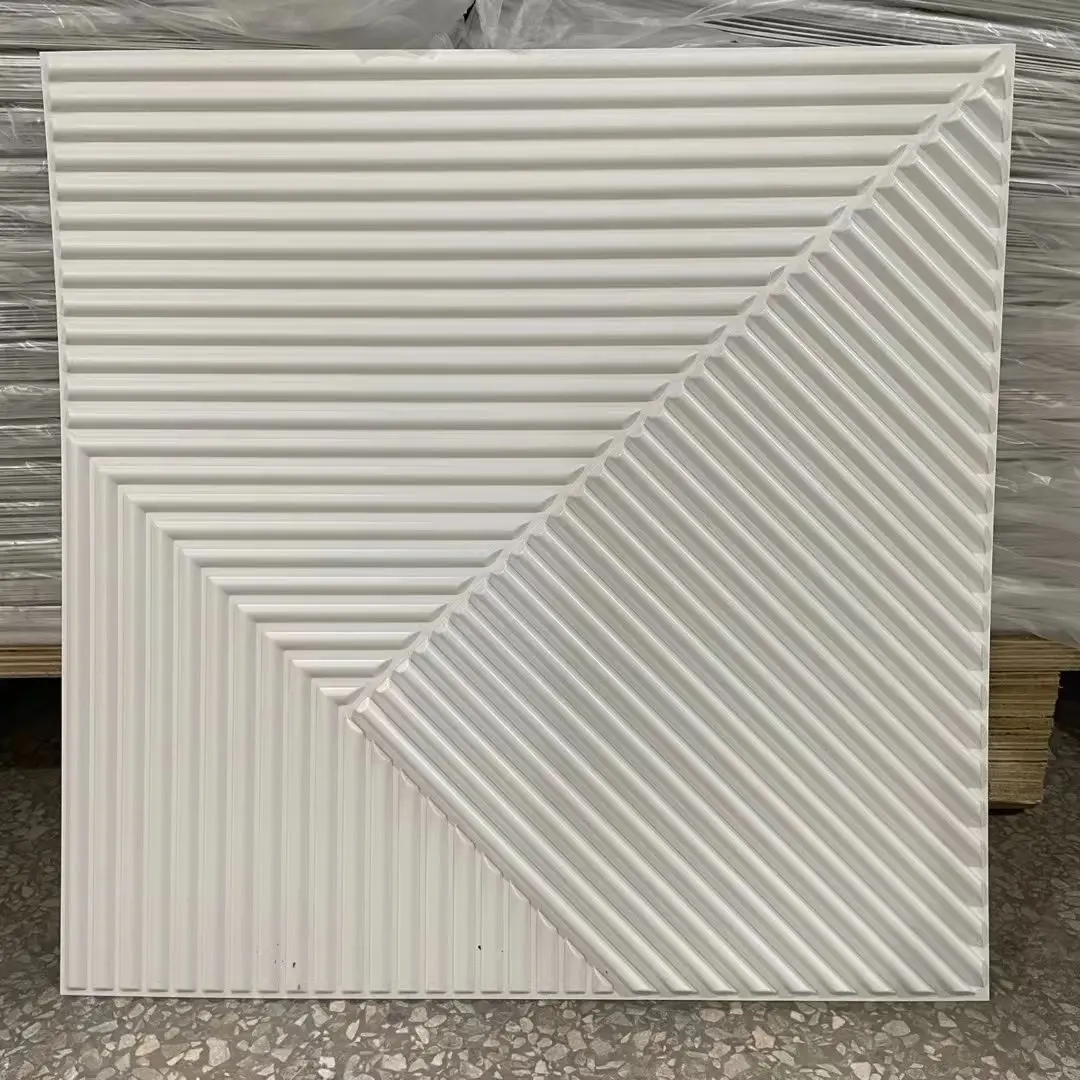 veneer tile high quality soft pvc cladding material bendable design wall claddings 3d wall paenls 50*50cm