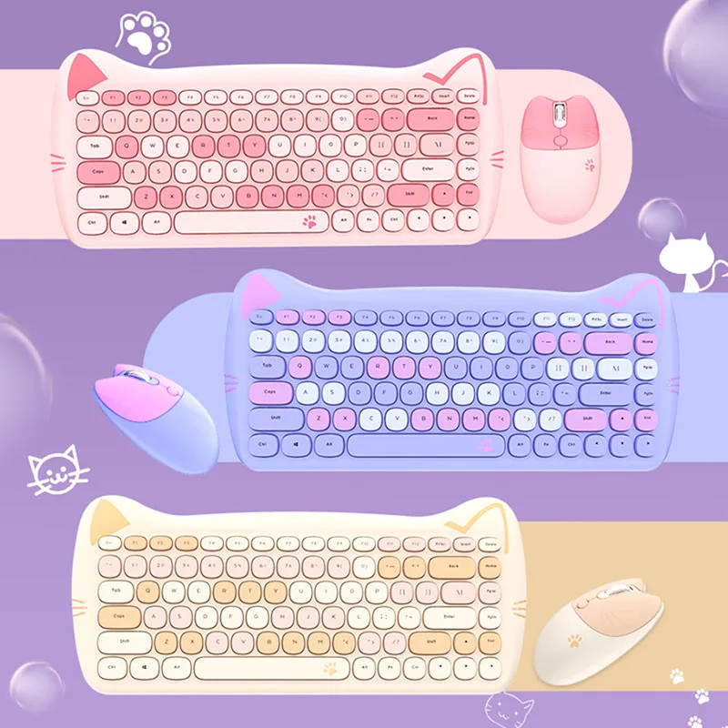 mini one handed gaming computer purry cat retro wireless hp mechanical ergonomic keyboard and mouse and keyboard gaming sets