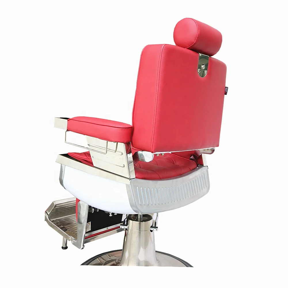 High Quality Hair Salon Red PU Leather Relining Barber Chairs For Barbershop