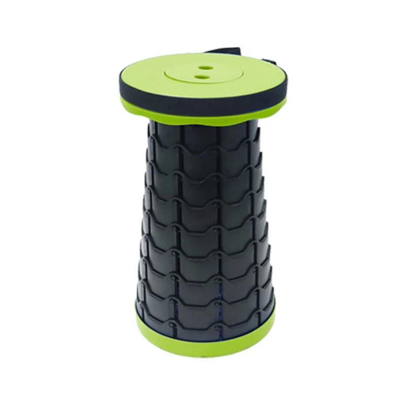 New Design Retractable Folding Chair Portable Collapsable Stool Portable Upgraded Retractable Folding Stool