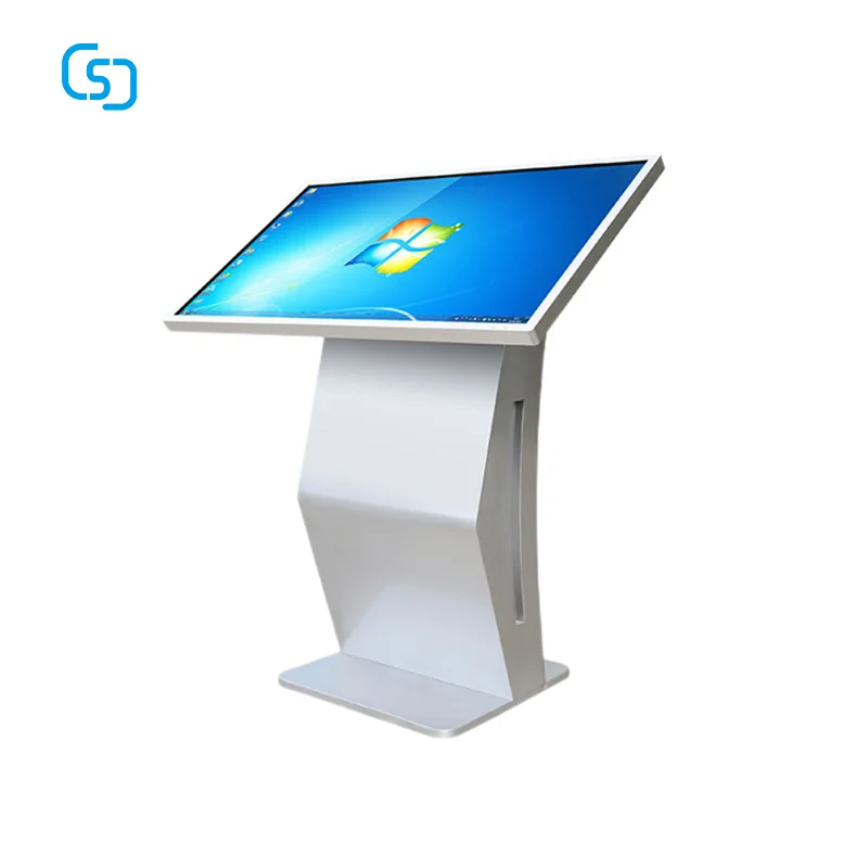 CSJ 55 Inch 4K Digital Signage Touch Screen HD LCD Kiosk Indoor Advertising Retail Stores Shopping Malls SDK Function