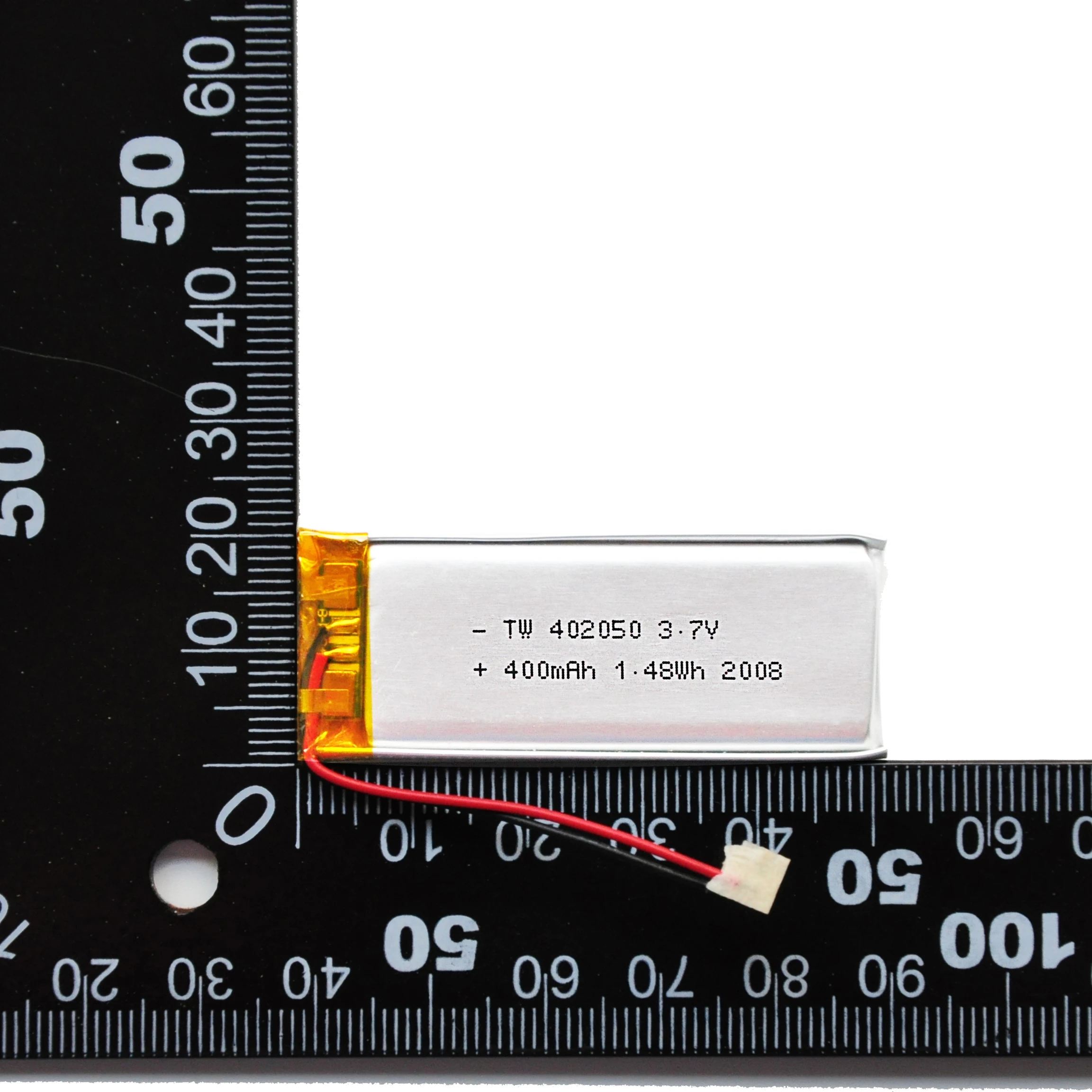 Full Capacity 402050 400mAh  3.7V Rechargeable lithium polymer battery Pack Li-Polymer Cell Bat