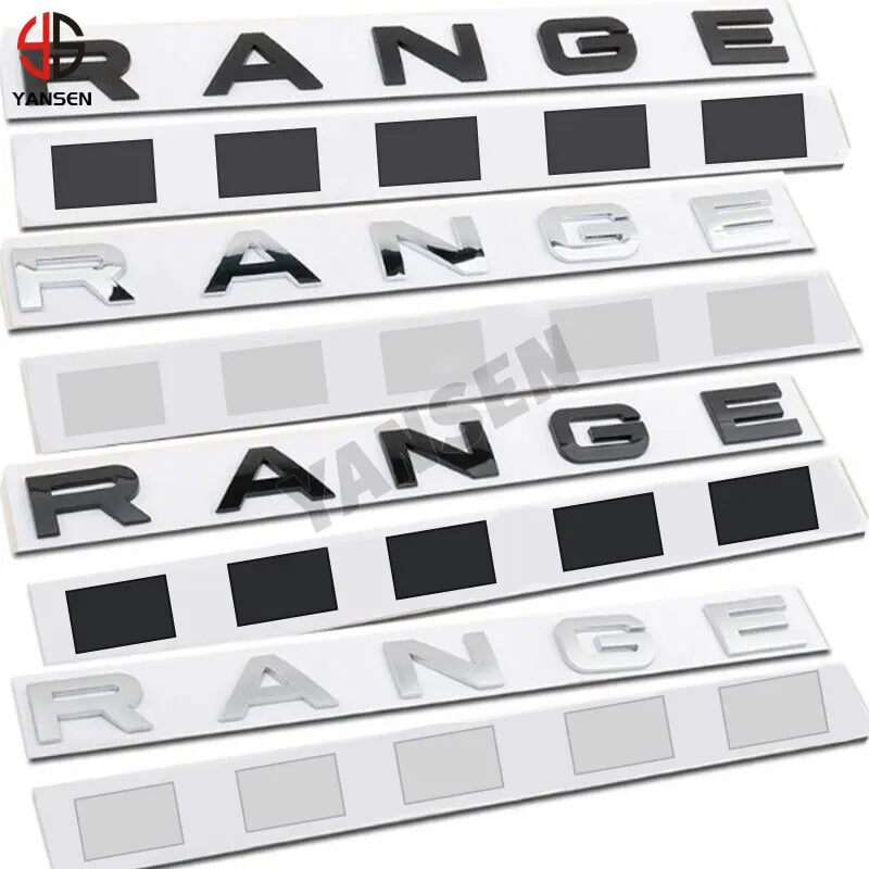Custom Front Hood Bonnet Rear Trunk Logo Badge Sticker Letters For Range Rover L405 L322 L320 land rover Accessories Bodykit