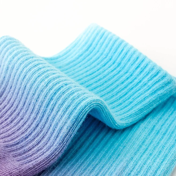 SHANXIN на заказ Dip Dye красочные повседневные хлопковые спортивные модные носки оптом OEM Tie