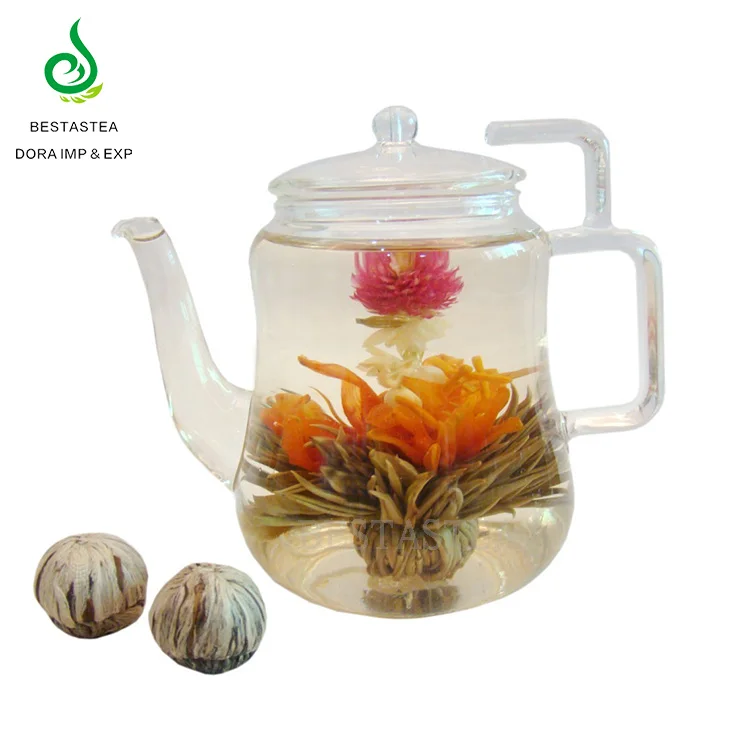 Best Spring EU Standard Flavored White tea Jasmine Lily Blossom Tea Blooming Flower Tea