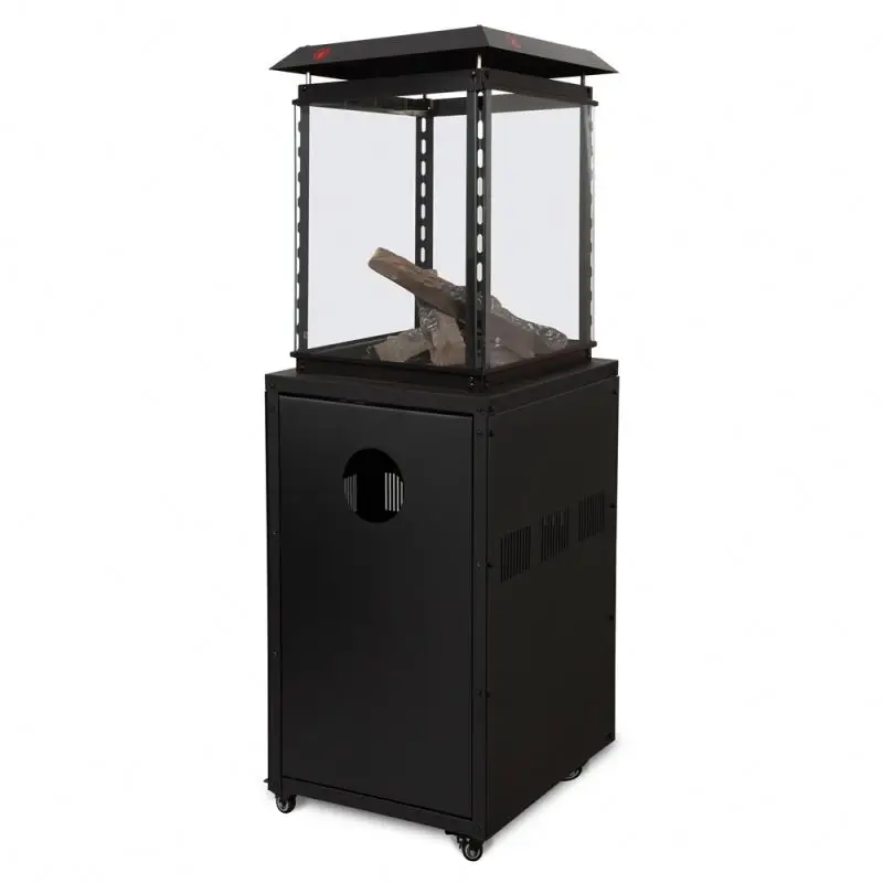 CE approved firepit gas with visible dancing flames from all side outdoor gas patio terrace heater for Europe