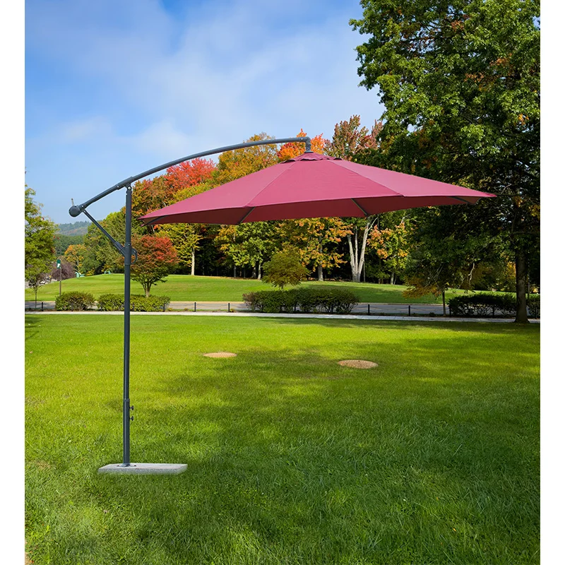 High Quality Waterproof Patio Umbrella Outdoor Large Banana Umbrella Aluminum Cantilever Garden Parasols