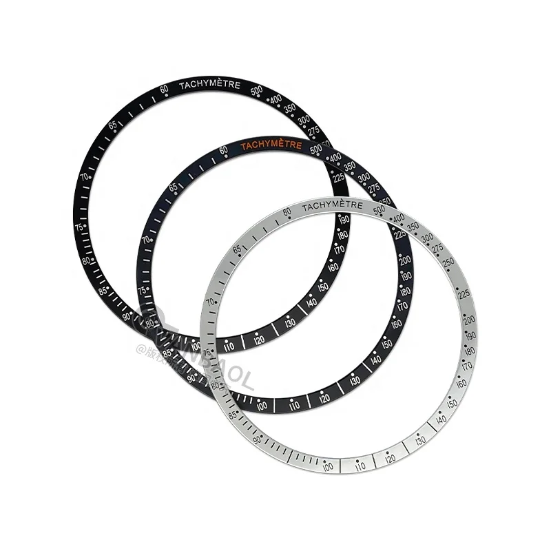 OMCA flat Outer Diameter 38.4mm Aluminum Bezel Inner Diameter 34mm fit original OMG speed-master watches