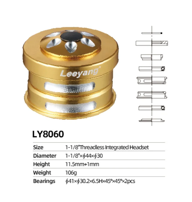 The New 44MM Semi-concealed Mountain Bike Accessories Front Assembly Bearing Bicycle Headset