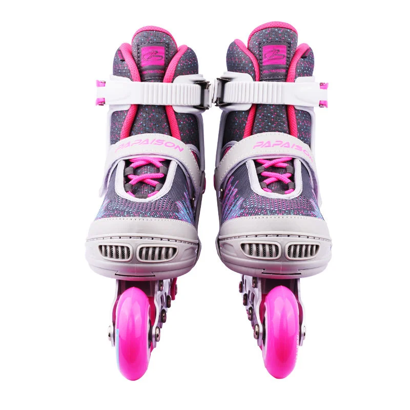 Popular Adjustable Inline Skates With LED Light Carbon Steel ABEC-7 Bearing Roller Skates Kids Boys Girls Skate Shoes