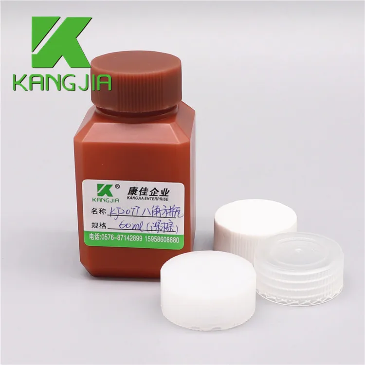 HDPE Plastic Square 2 oz Reagent Bottle 60ml Chemical Liquid Bottle For Laboratory Chemistry