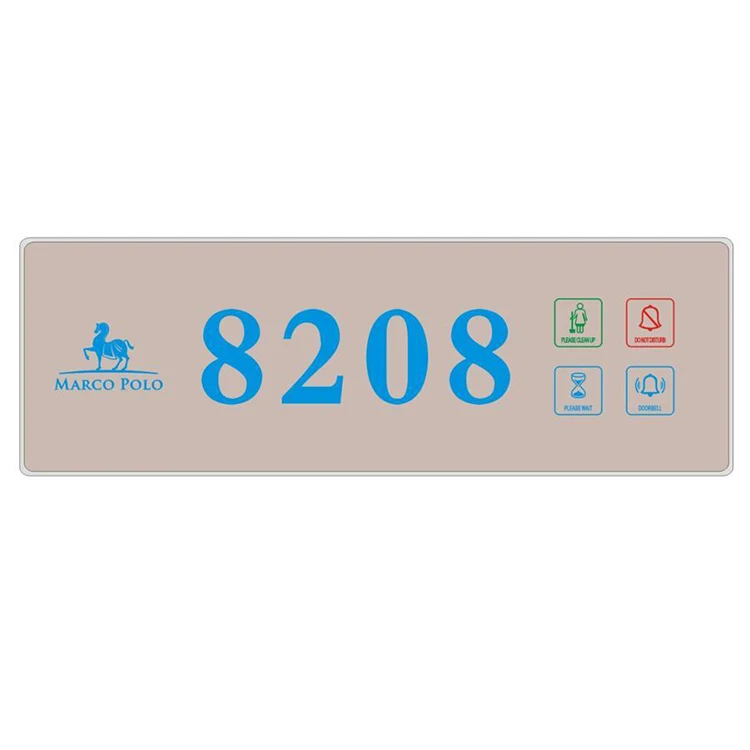 Wireless Smart Hotel Touch Panel Doorbell System with DND