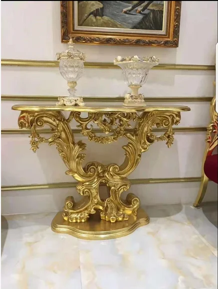 
European livingroom furniture italian classical passageway console table and entrance table for majilis 