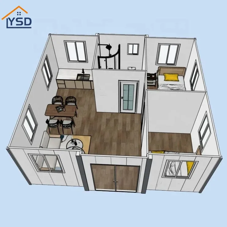 Mobile Home 2 Bedroom Portable Living Container House Australia 20ft 40ft Expandable Container House