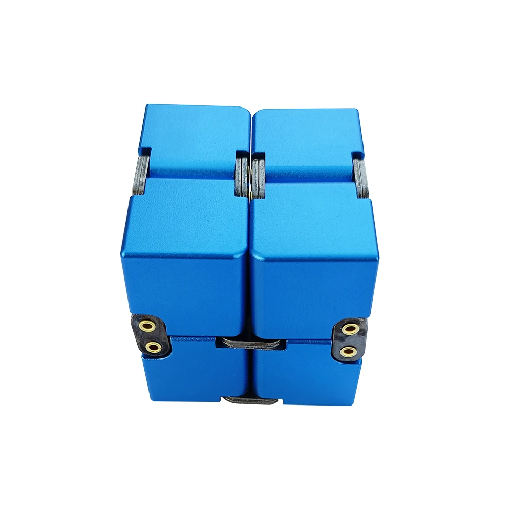 Металлический алюминиевый бесконечный куб, игрушка-антистресс, игрушки для декомпрессии, антистрессовый куб