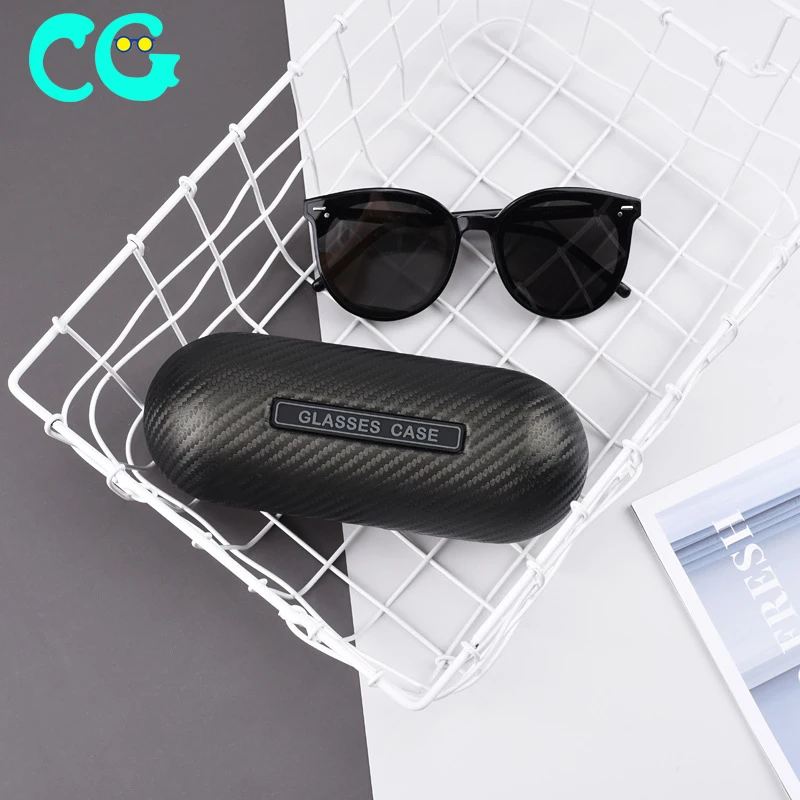 Thickened Carbon Fiber Leather Glasses Case Optical Myopia Glasses Case Sunglasses Case Sun Glasses Box customization