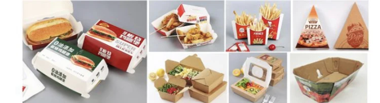 Automatic  High Speed Burger Automatic Paper Bowl forming Paper Lunch Hamburger Pizza Box Making Machine