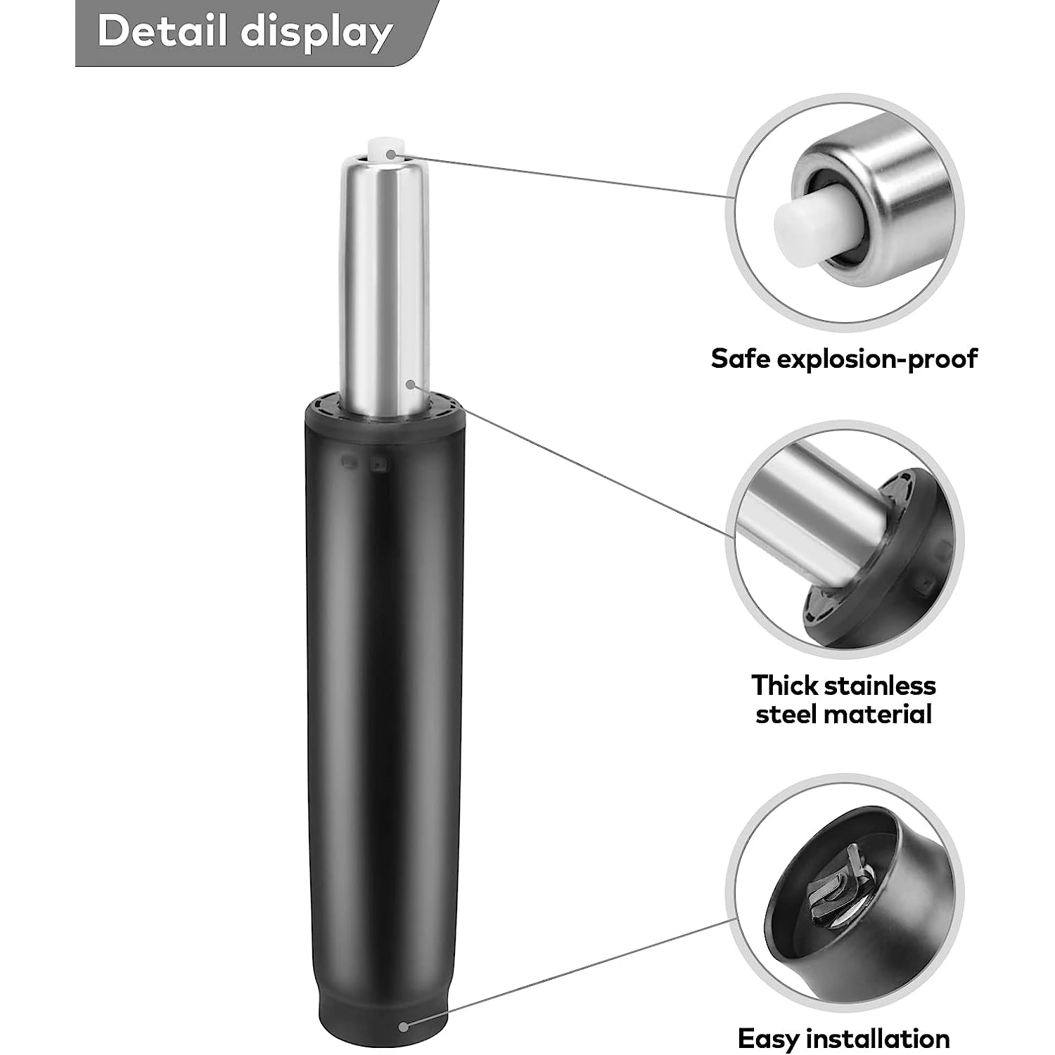 Replacement 4 Travel Gas Lift Cylinder Pneumatic Shock Gas Spring for Boss Chair