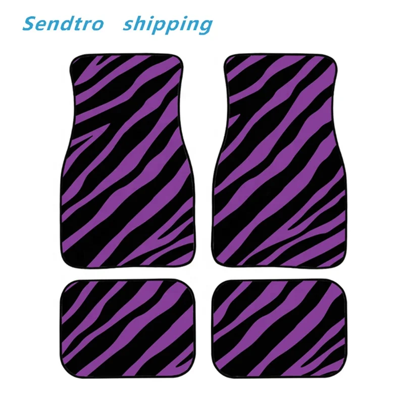 2022 fashion Leopard Print Car Floor Mat Carpet Universal  by Sendtro shipping