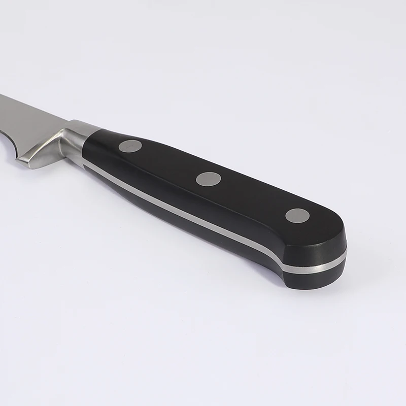 Tuobituo Kitchen 6 Inch POM ABS Handle German 1.4116 Stainless Steel Curved Boning Knife Fishing Filleting Knives