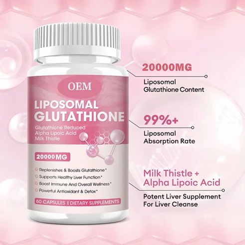 Product Customized L-Glutathione Capsule 20000mg Skin whitening & Spots Acne Romoved Capsules