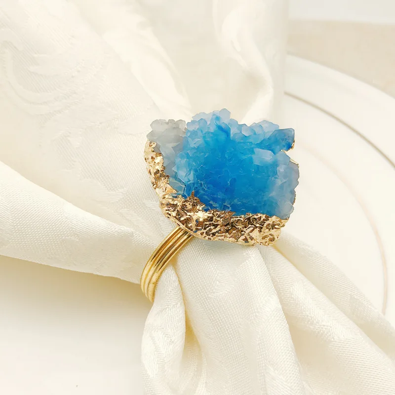 Home Accessories Napkin Rings Wedding Holder Ring Metal Bulk Holiday Napkins Thanksgiving Dinner Table Decor