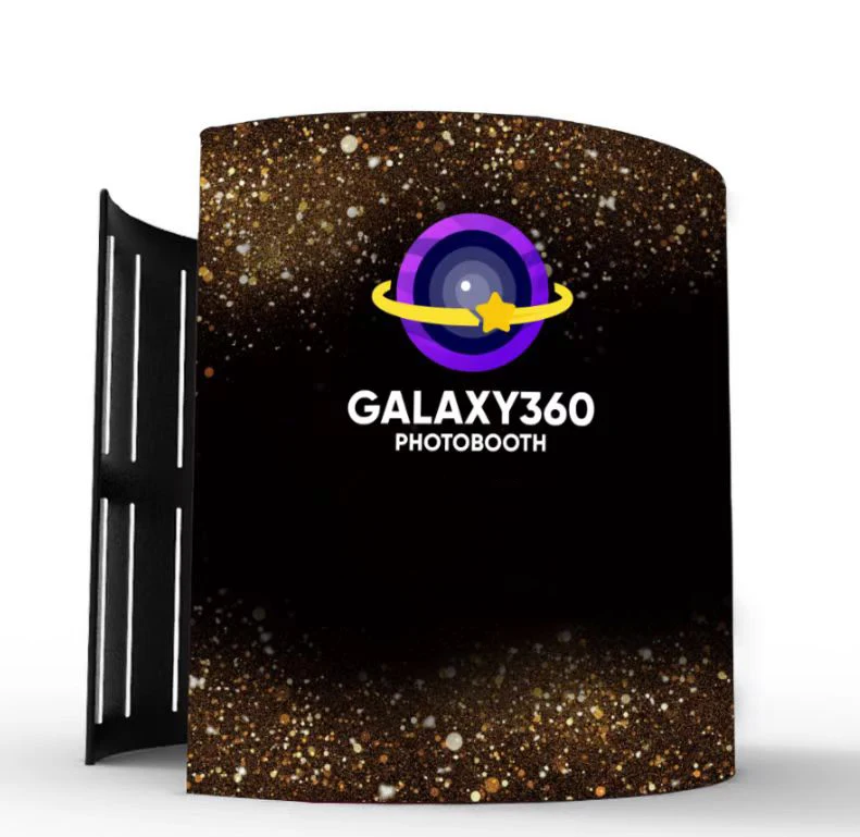 Hot Sale 360 Photo Booth Black Screen Enclosure Portable Inflatable 360 Photo Booth Background Enclosure With Led Light