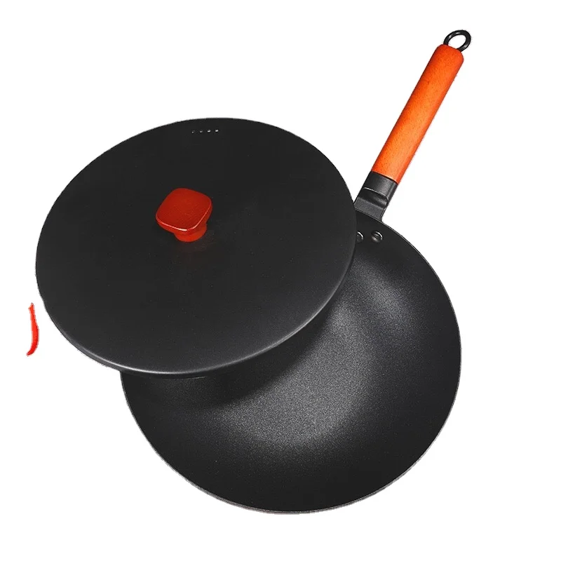 3pcs Carbon Steel 14cm 16cm 18cm Non Stick Frying Cookware Pan Sets