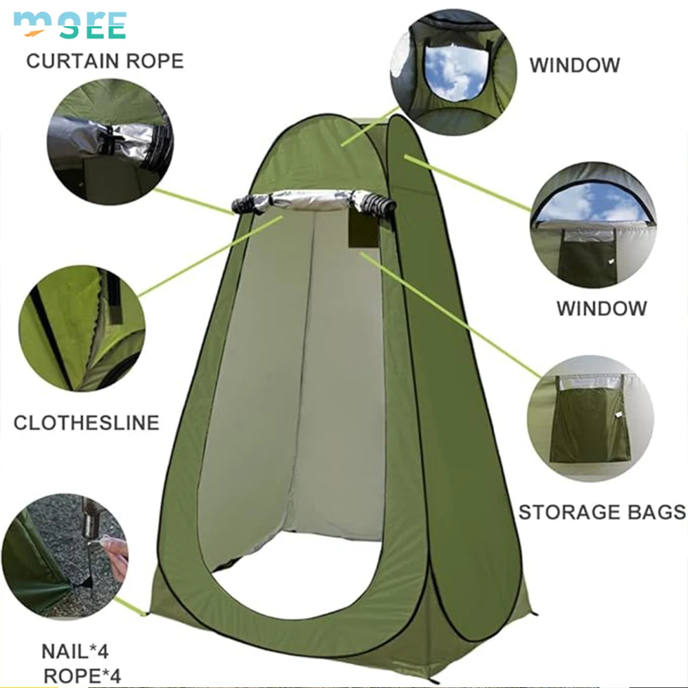 SeeMore Brand Customization Instant Privacy Shelter Waterproof Bathroom Portable Pop Up Changing Tent with Carry Bag