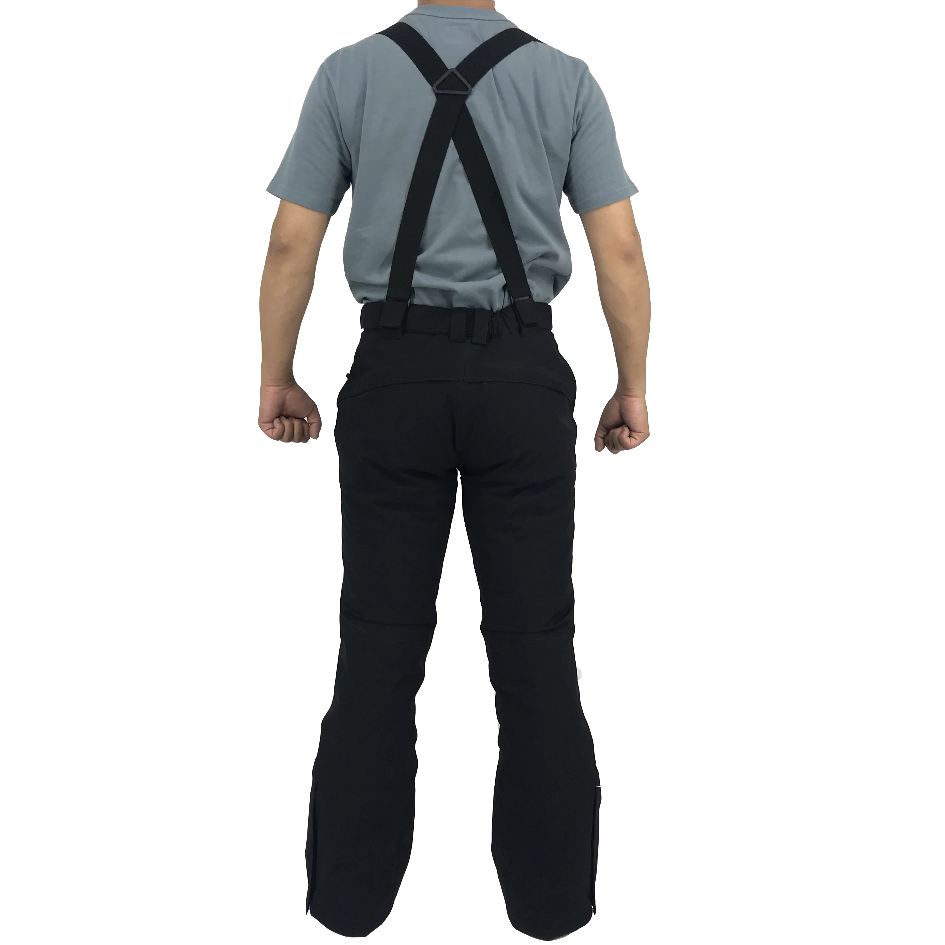 
OEM bib cargo pants thick cotton padding trousers suspender windbreak waterproof workwear overalls 