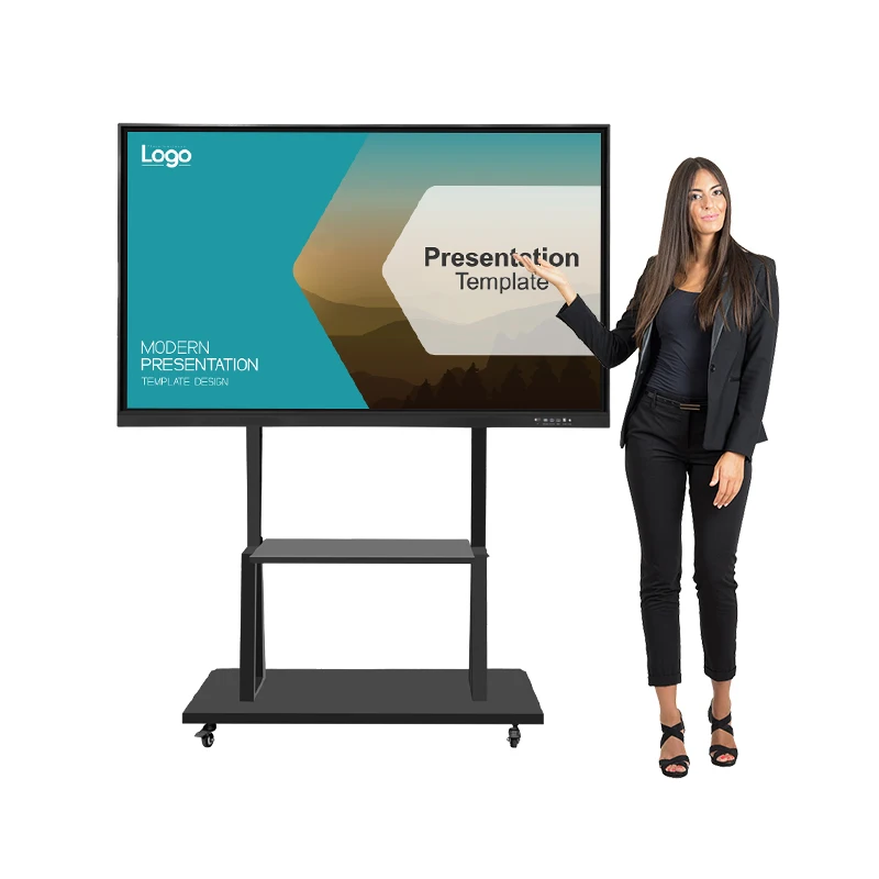 Smart classroom board 65 75 86 98 inch IFPD 4K LCD panel 20 points touch screen pen or finger clever touch interactive