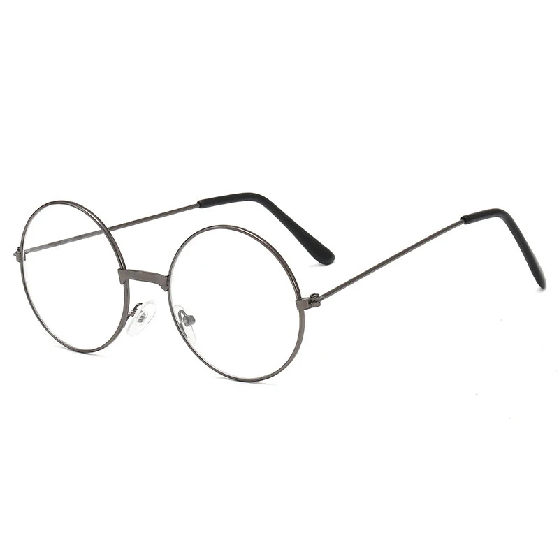 Newest trendy design little girl glasses vintage round metal frame children eyewear custom logo student toy eyeglasses wholesale