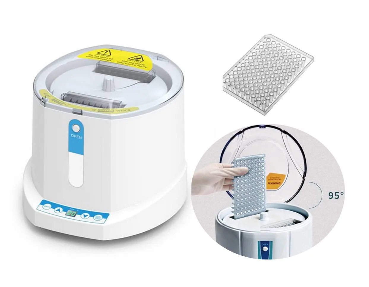 96-hole Micro PCR plates 2800rpm Low Speed Smart Size Centrifuge TD4-M