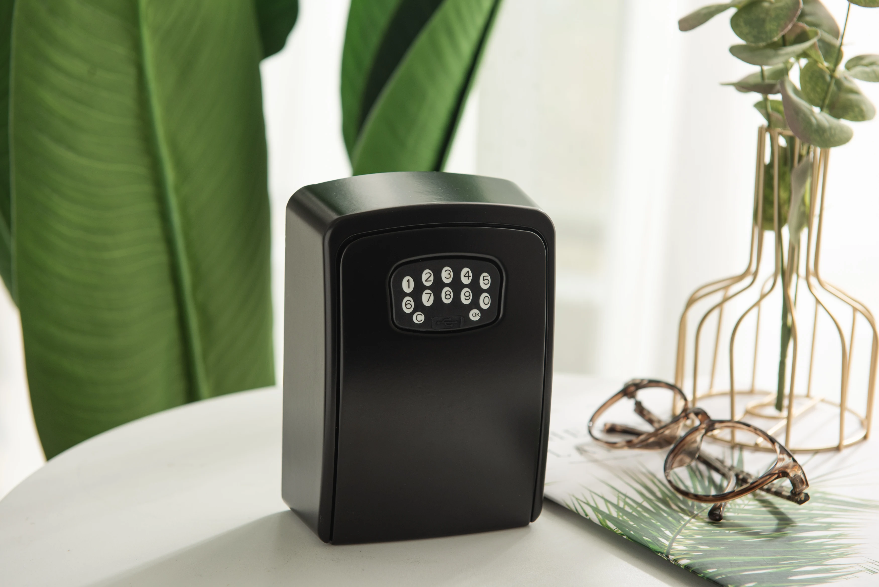 Smart Secured Lock Box  Electronic Digital Security Safe Lock Box with App Remote Control Smart Password Lock