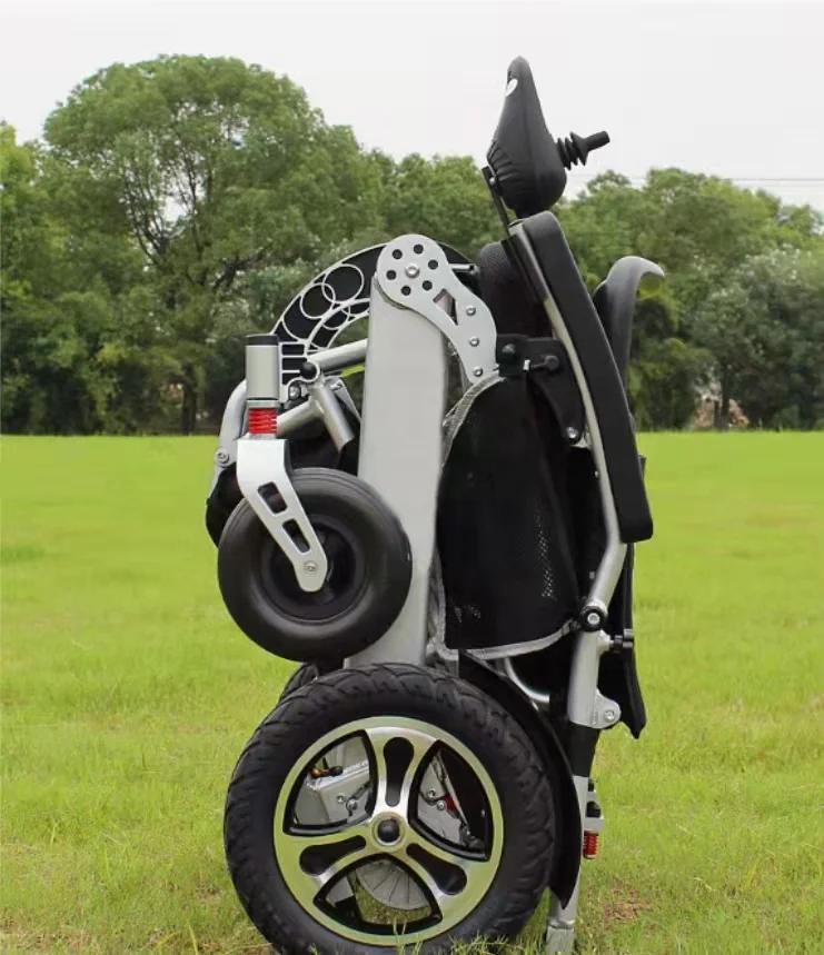 lightweight electric wheelchair foldable motorized wheelchair easy transport