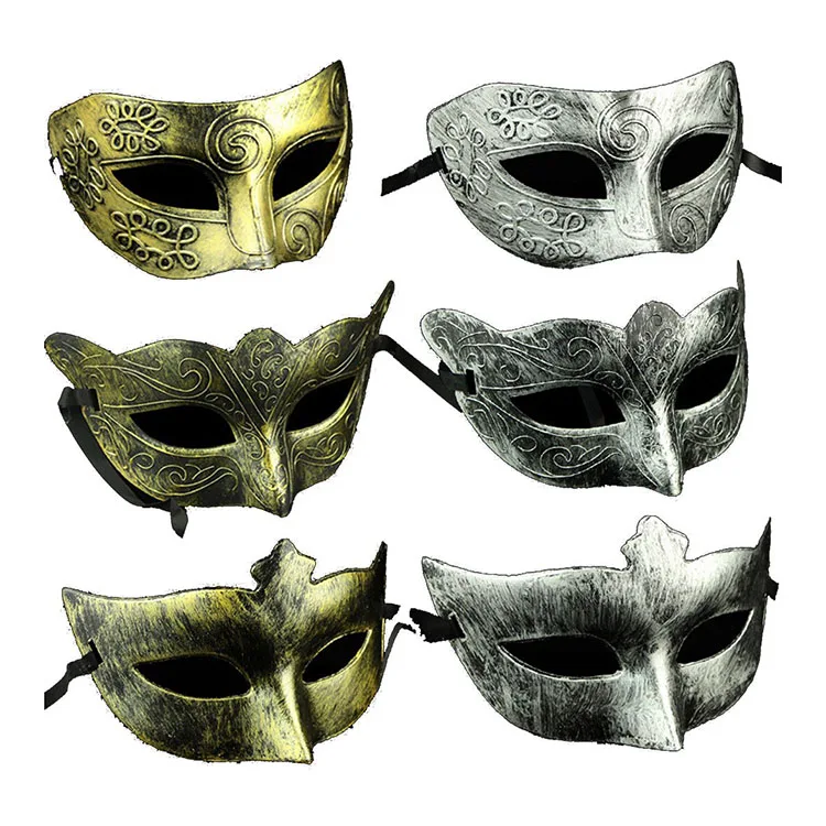 Gold and Silver Man Eye Mask Party Masks For Masquerade Halloween Venetian Costumes Carnival Mask