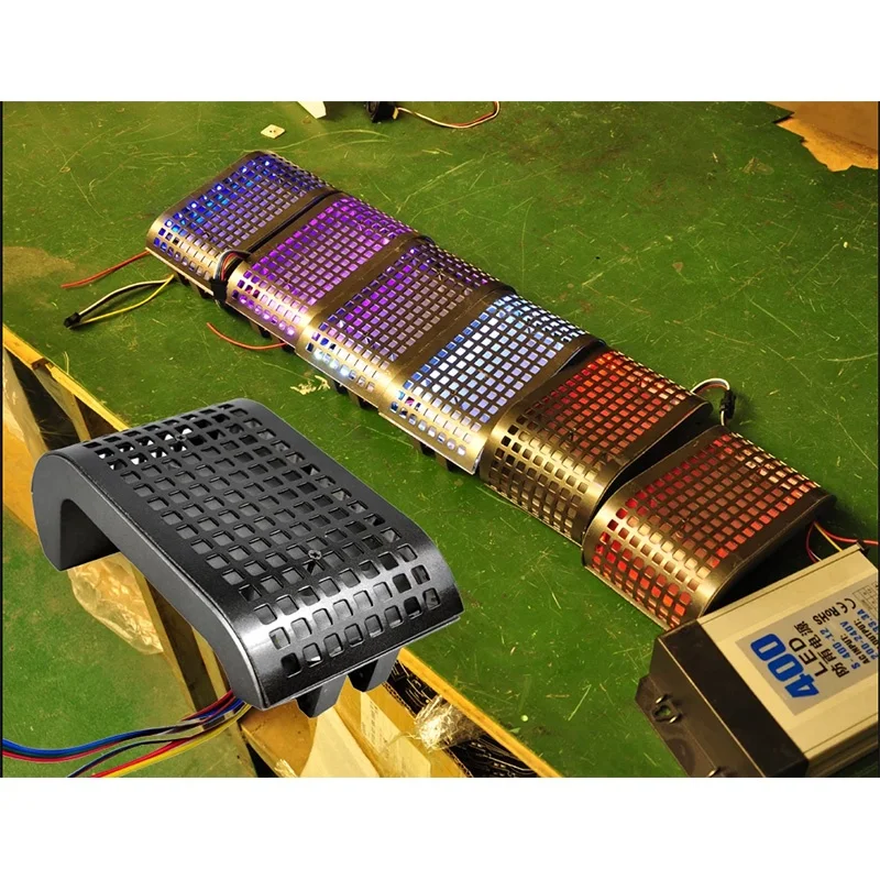 10 Вт RGB 3 в 1 цветной светодиодный светильник форме черепахи алюминиевый корпус 5050SMD светодиодная Пиксельная световая полоса адресная матрица Art-Net