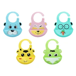 2022 Wholesale Custom Private Label Bpa Free Adjustable Waterproof Silicone Baby Bibs