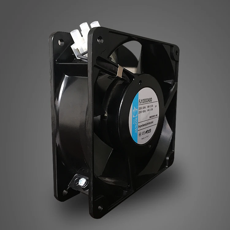 120*120* 38 mm 220V 230V ac square case fan 12038 axial fan ball bearing / sleeve bearing  AC cooling fan  FJ12032AB