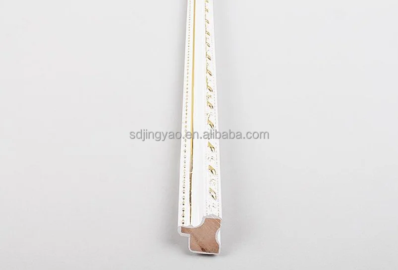 Gypsum wood line cross stitch photo frame mounting solid wood spraying line European decorative picture frame