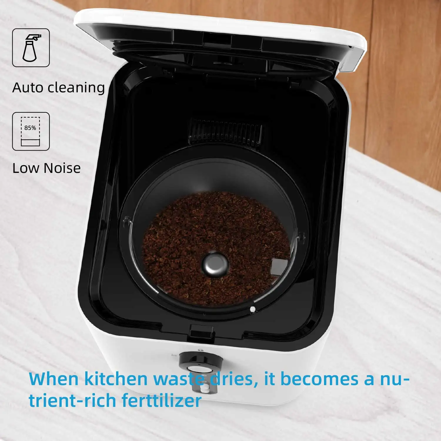 Odor-free Deodorant Garbage Collector Small Processor 11 Electric 12 Stainless Steel 500W