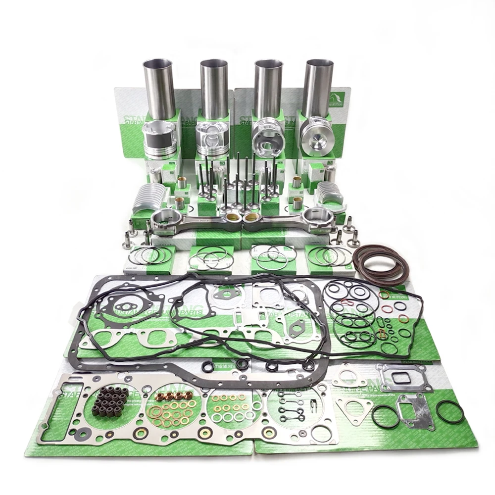 4HK1 4HK1TC Liner Kit Piston Ring 8-98041-062-0 Valve Gasket Kit Bearing Bush For Isuzu Engine Overhaul Repair Kit