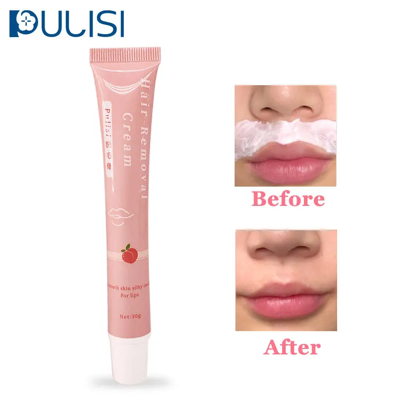 Private label natural permanent facial Hair Removal lotion Nourishing Safe And Gentle Depilatory aloe facial Cream Hair Removal