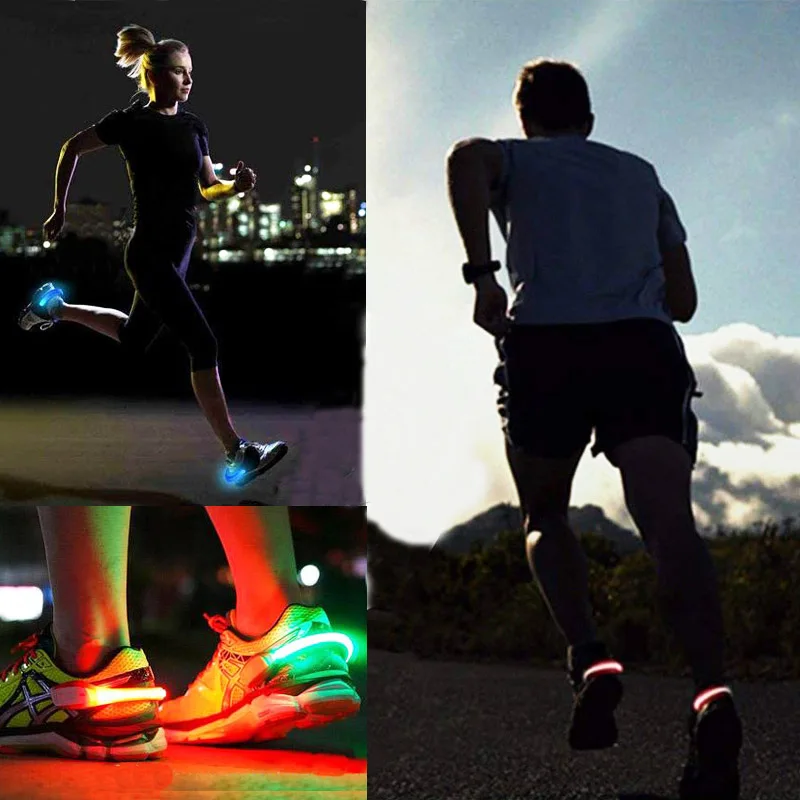 Shoe Led Clip Lights For Running,USB Charging Safety LED Light Warning Lights Clip for Night, Flashing Light Clip for Jogging Hi