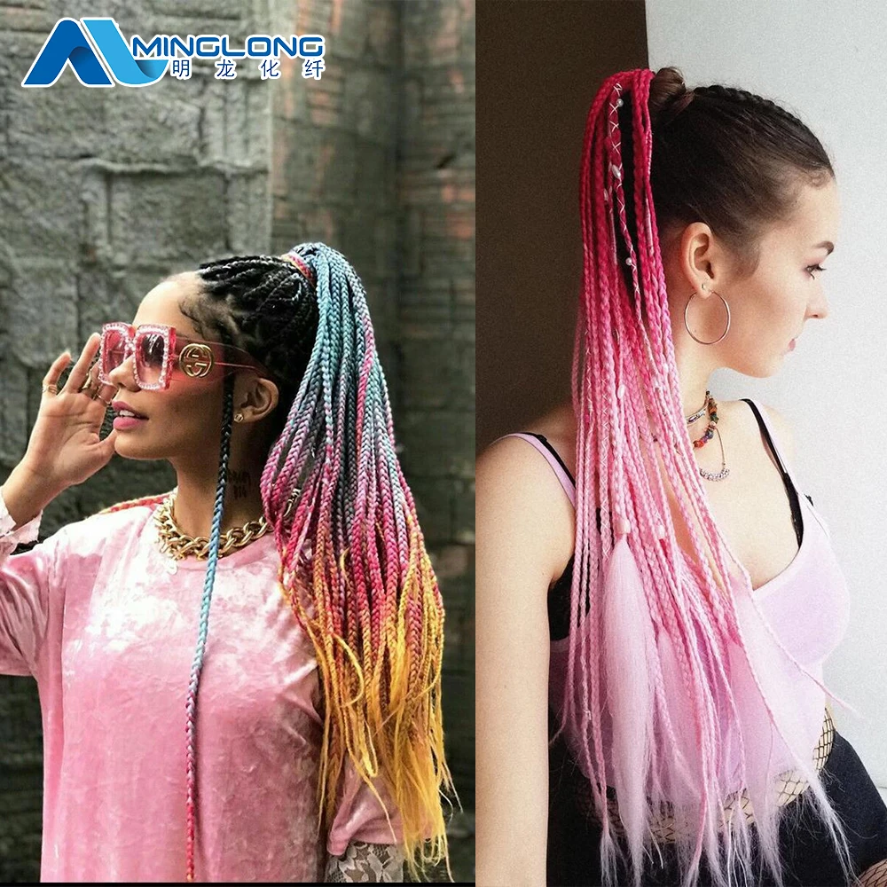 Free Sample 82 Inch Quality Jumbo-Hair-Braid Sup X 400 Gr Braiding Weaving Extension for Braids High Fiber Synthetic Hair